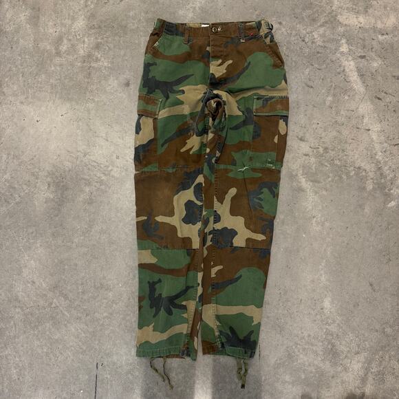 Vintage Y2K Camo Green Army Propper Cargo Pants High Waisted W30x28 - Picture 1 of 6